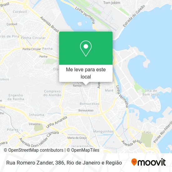 Rua Romero Zander, 386 mapa