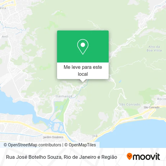 Rua José Botelho Souza mapa