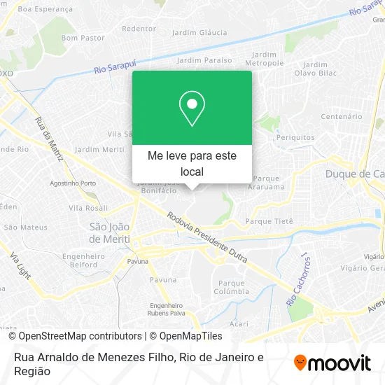Rua Arnaldo de Menezes Filho mapa