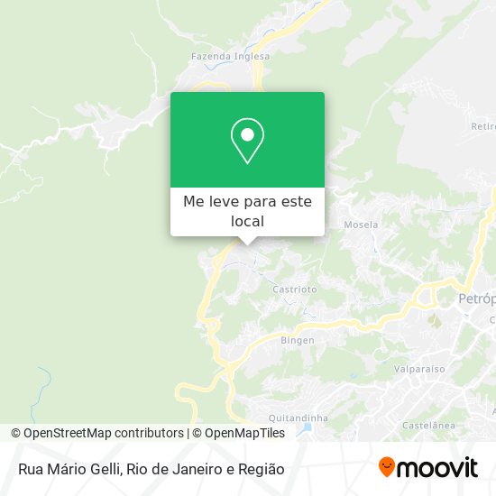 Rua Mário Gelli mapa