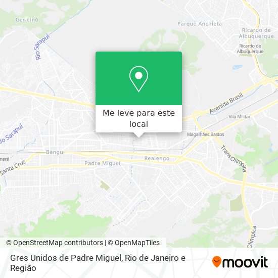 Gres Unidos de Padre Miguel mapa