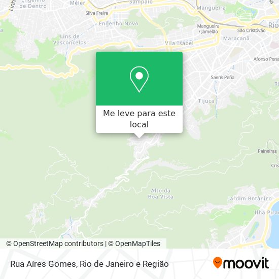 Rua Aíres Gomes mapa