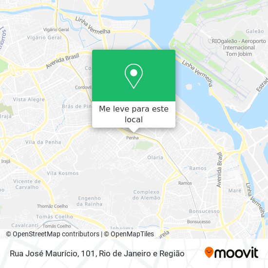 Rua José Maurício, 101 mapa