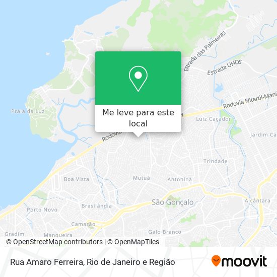 Rua Amaro Ferreira mapa