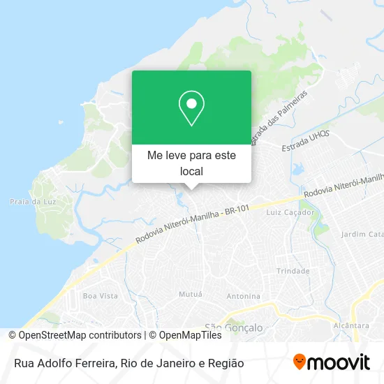 Rua Adolfo Ferreira mapa