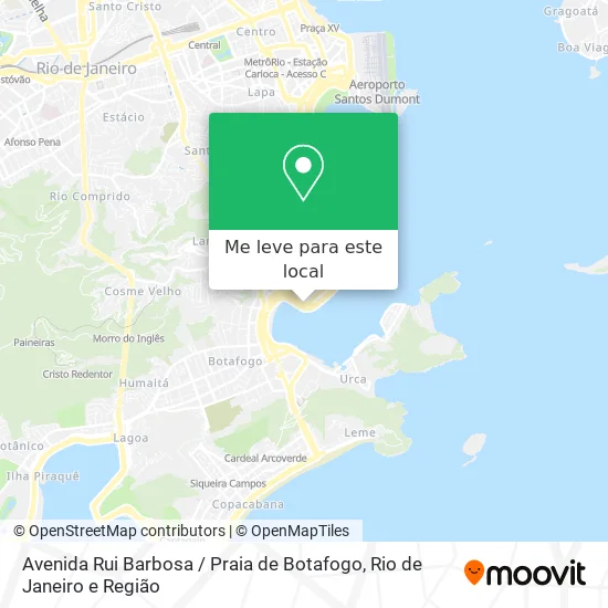 Avenida Rui Barbosa / Praia de Botafogo mapa