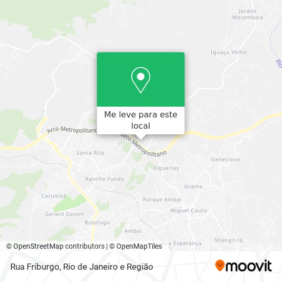 Rua Friburgo mapa