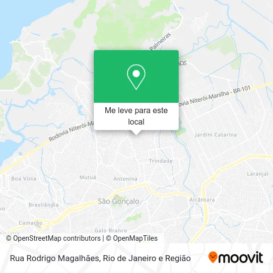 Rua Rodrigo Magalhães mapa