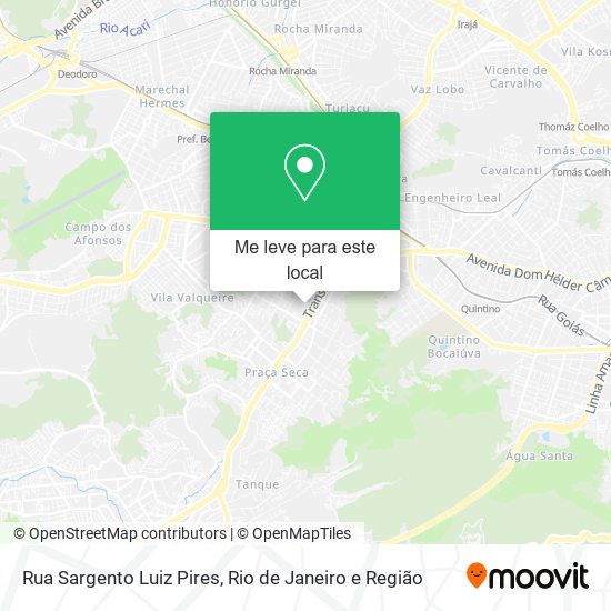 Rua Sargento Luiz Pires mapa