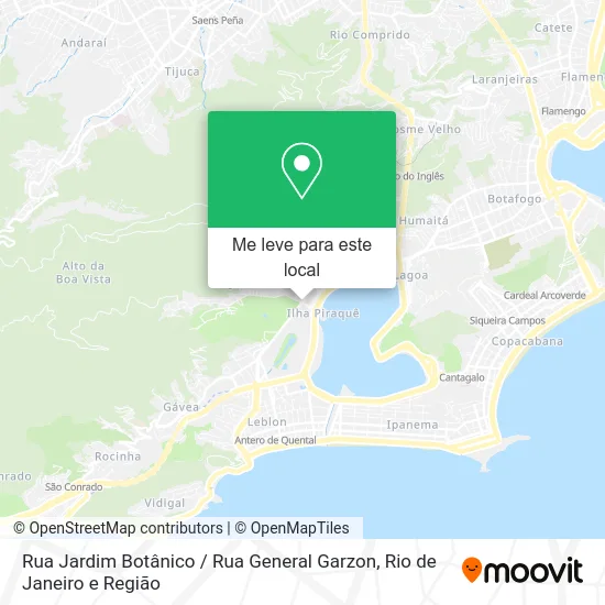 Rua Jardim Botânico / Rua General Garzon mapa