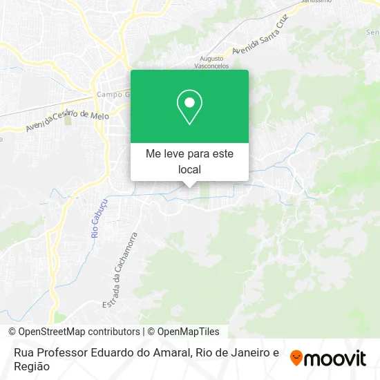 Rua Professor Eduardo do Amaral mapa