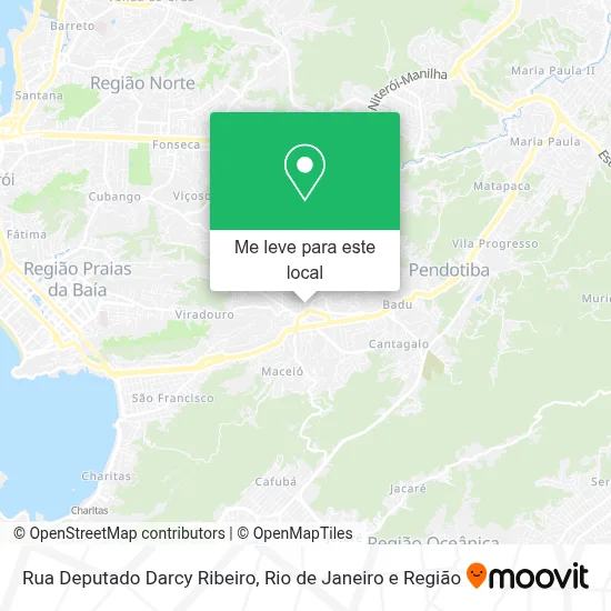 Rua Deputado Darcy Ribeiro mapa