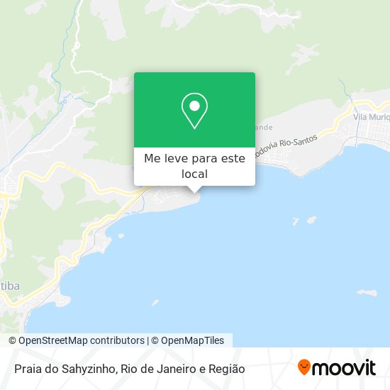 Praia do Sahyzinho mapa