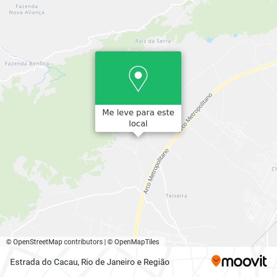 Estrada do Cacau mapa