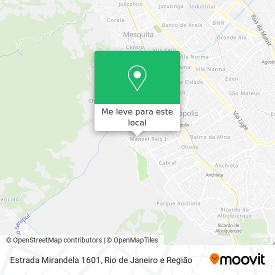 Estrada Mirandela 1601 mapa