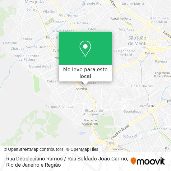 Rua Deocleciano Ramos / Rua Soldado João Carmo mapa