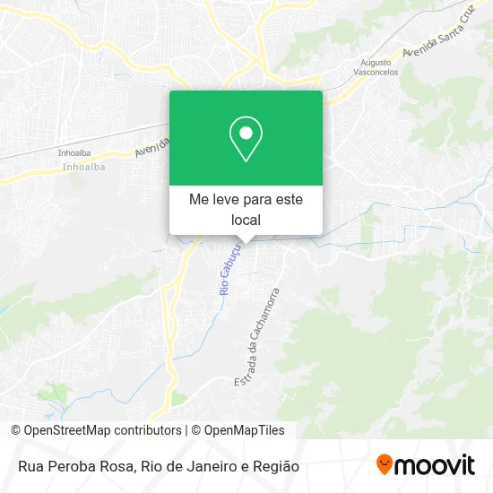 Rua Peroba Rosa mapa