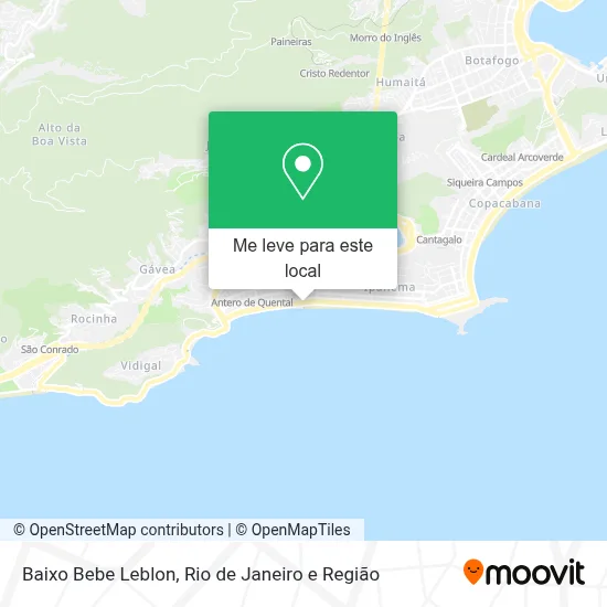 Baixo Bebe Leblon mapa