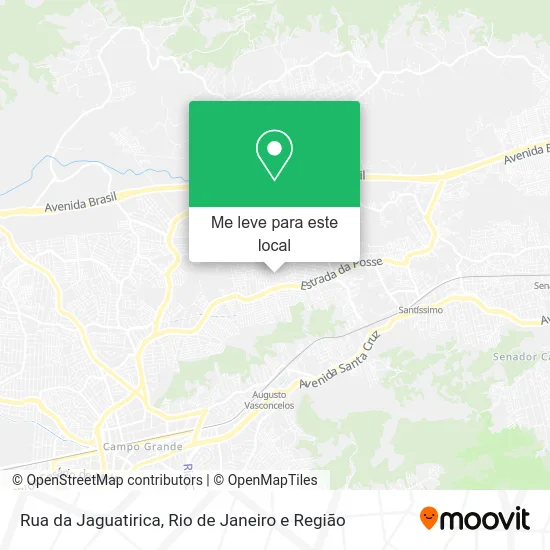 Rua da Jaguatirica mapa
