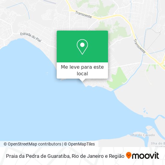 Praia da Pedra de Guaratiba mapa