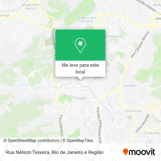 Rua Nélson Teixeira mapa