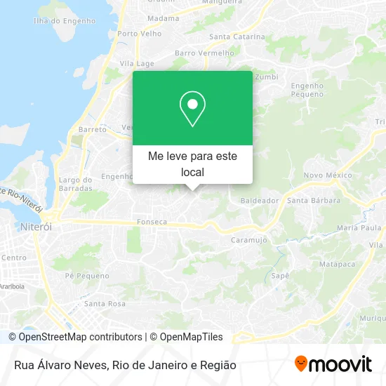 Rua Álvaro Neves mapa