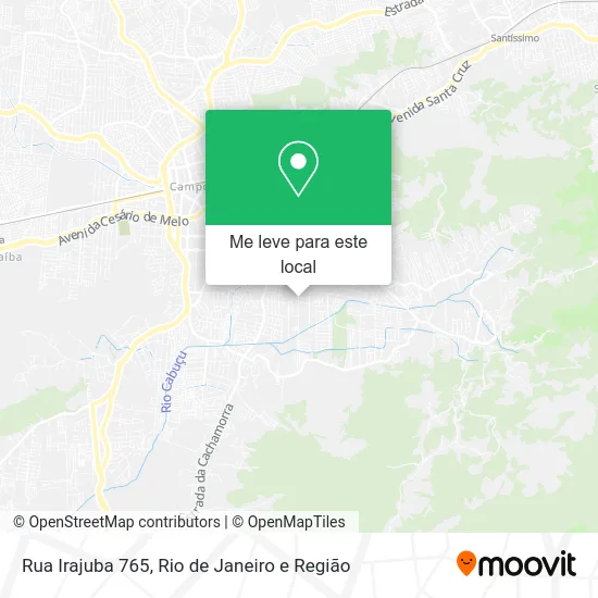Rua Irajuba 765 mapa