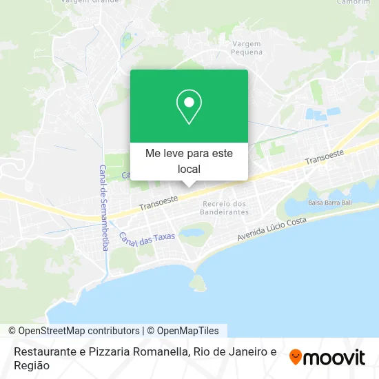 Restaurante e Pizzaria Romanella mapa