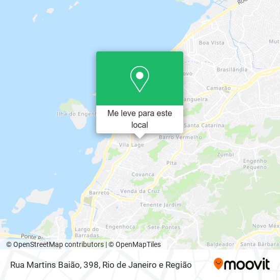 Rua Martins Baião, 398 mapa