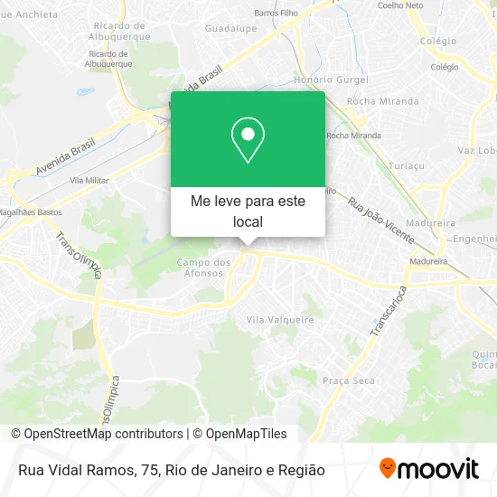 Rua Vidal Ramos, 75 mapa
