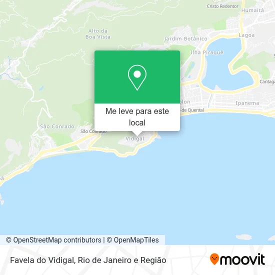 Favela do Vidigal mapa