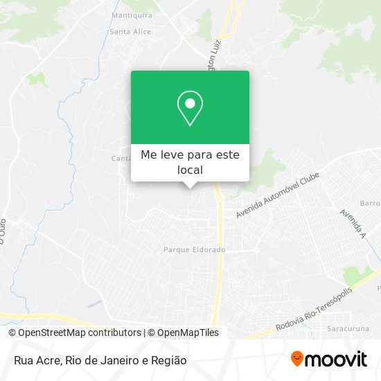 Rua Acre mapa