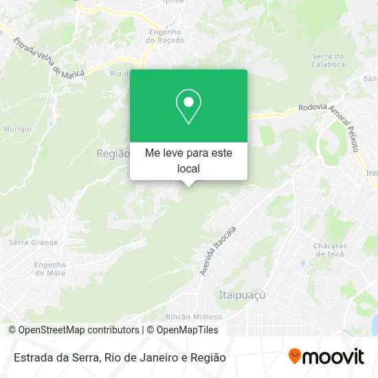 Estrada da Serra mapa