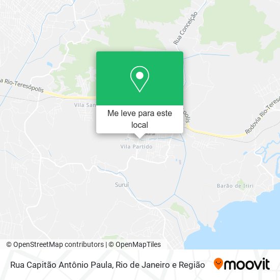 Rua Capitão Antônio Paula mapa