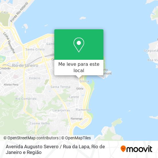 Avenida Augusto Severo / Rua da Lapa mapa