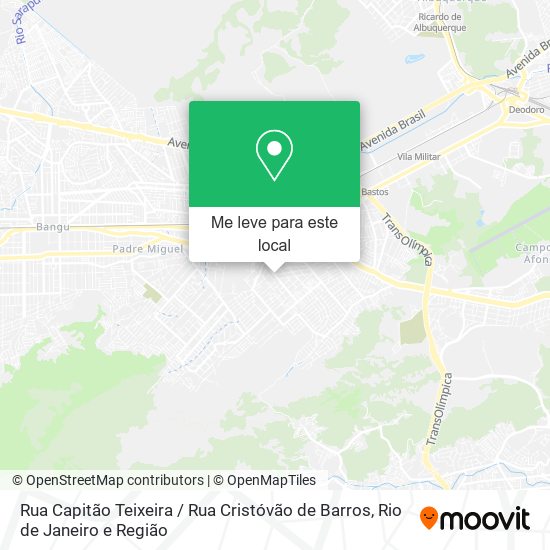 Rua Capitão Teixeira / Rua Cristóvão de Barros mapa