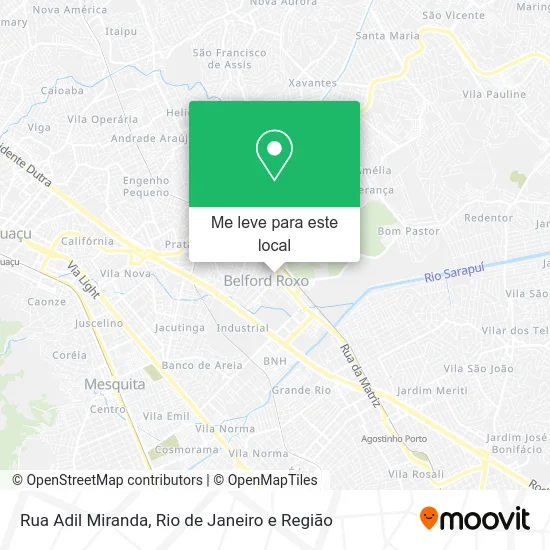 Rua Adil Miranda mapa