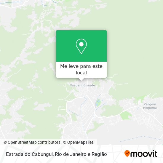 Estrada do Cabungui mapa