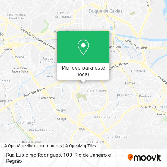 Rua Lupicínio Rodrigues, 100 mapa