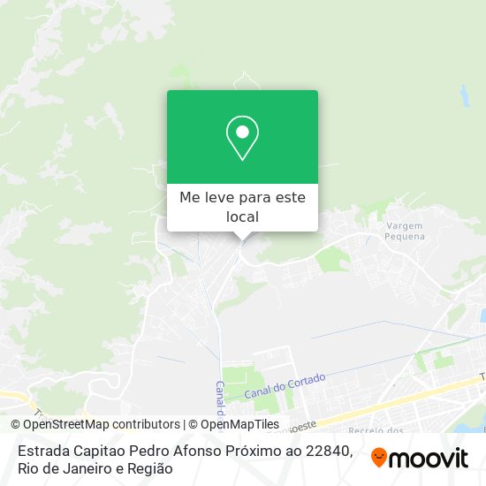Estrada Capitao Pedro Afonso Próximo ao 22840 mapa