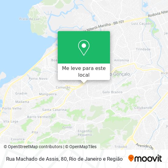 Rua Machado de Assis, 80 mapa