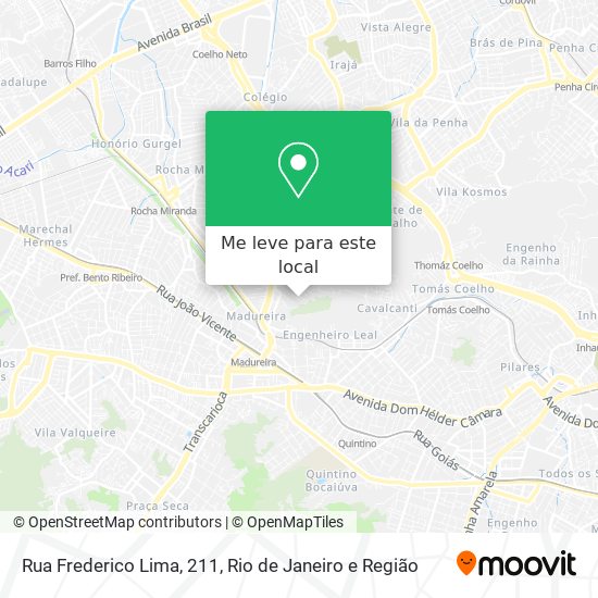 Rua Frederico Lima, 211 mapa