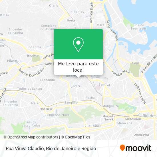 Rua Viúva Cláudio mapa