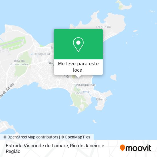 Estrada Visconde de Lamare mapa