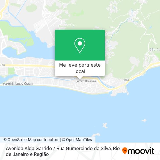 Avenida Alda Garrido / Rua Gumercindo da Silva mapa