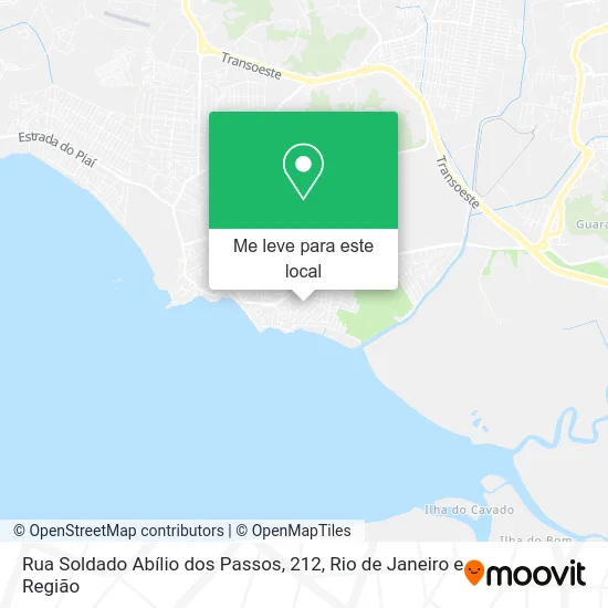 Rua Soldado Abílio dos Passos, 212 mapa