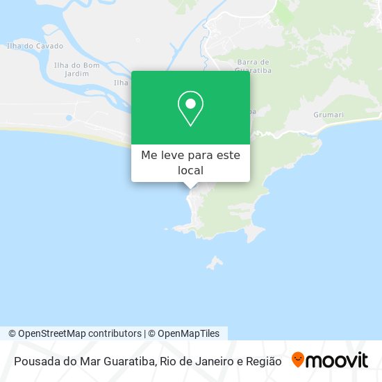 Pousada do Mar Guaratiba mapa