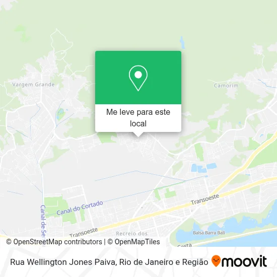 Rua Wellington Jones Paiva mapa