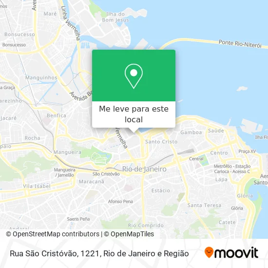 Rua São Cristóvão, 1221 mapa
