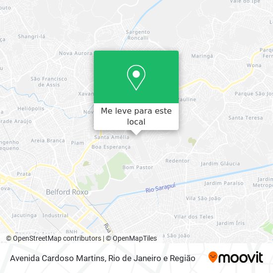 Avenida Cardoso Martins mapa